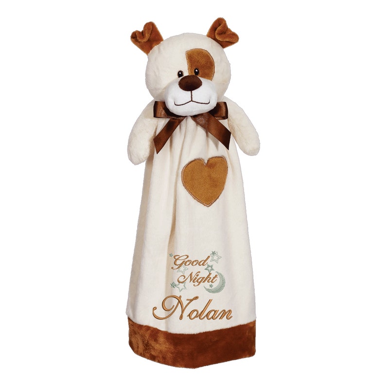 Personalized Baby Blanket Puppy Dog Lovie Blanket Snuggle Etsy