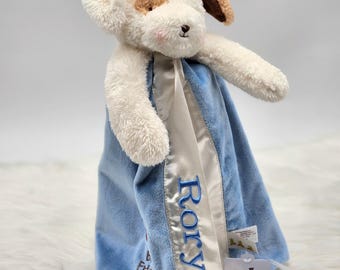 Personalized Puppy lovey, animal blanket, security blanket