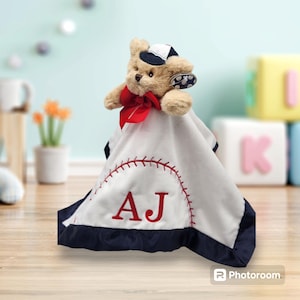personalized lovey, animal blanket, lovey, personalized blanket, security blanket, Baseball Blanket, personalized baby gift