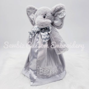 personalized lovey, animal blanket, lovey, personalized blanket, security blanket, Elephant Blanket, personalized baby gift