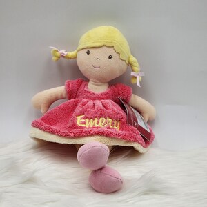 Personalized Doll Embroidered Bonikka doll Birthday Baby Gift Christening Personalized Doll Baby Birth Keepsake Baby Girl Baby Shower