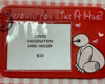 Covid Vaccination Card Holder -Would You Like A Hug?