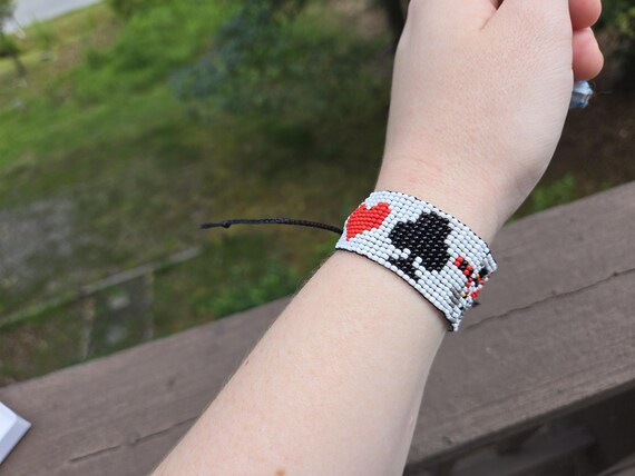Husk, Husker, Hazbin Hotel, Seed Bead, Bead Loom Bracelet - Etsy