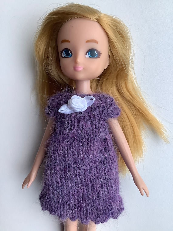 Digital Knitting Pattern Lottie Doll Clothes Alpaca Dress Etsy