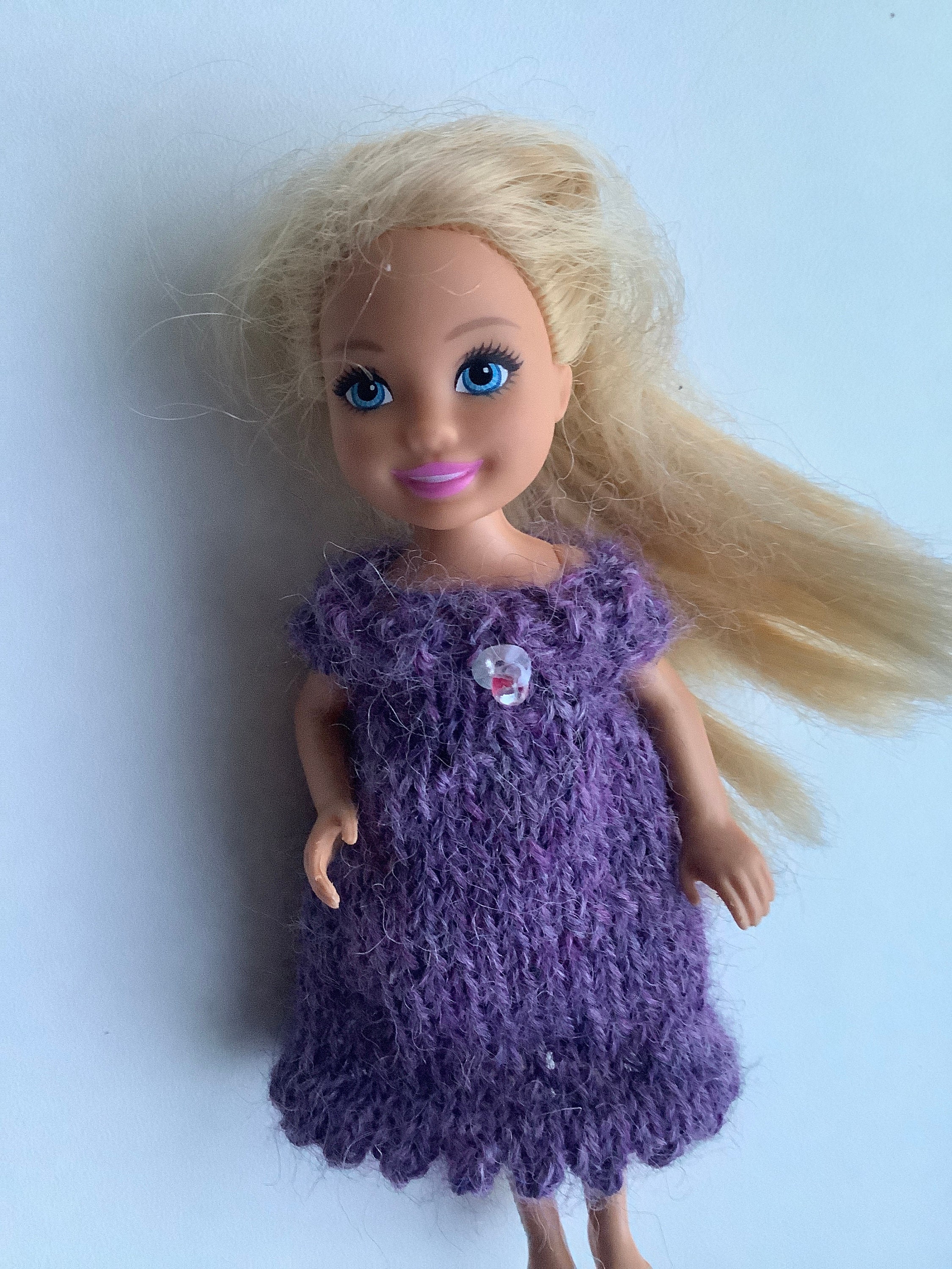 Chelsea PDF Digital Knitting Pattern Dress Doll Clothes Download