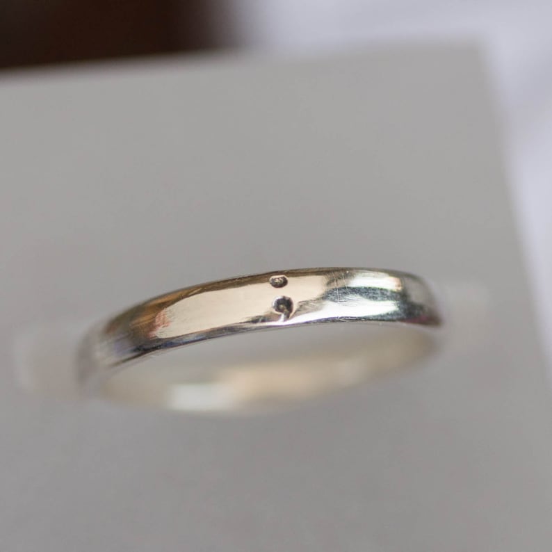 3mm wide Semicolon ring comfortable fit