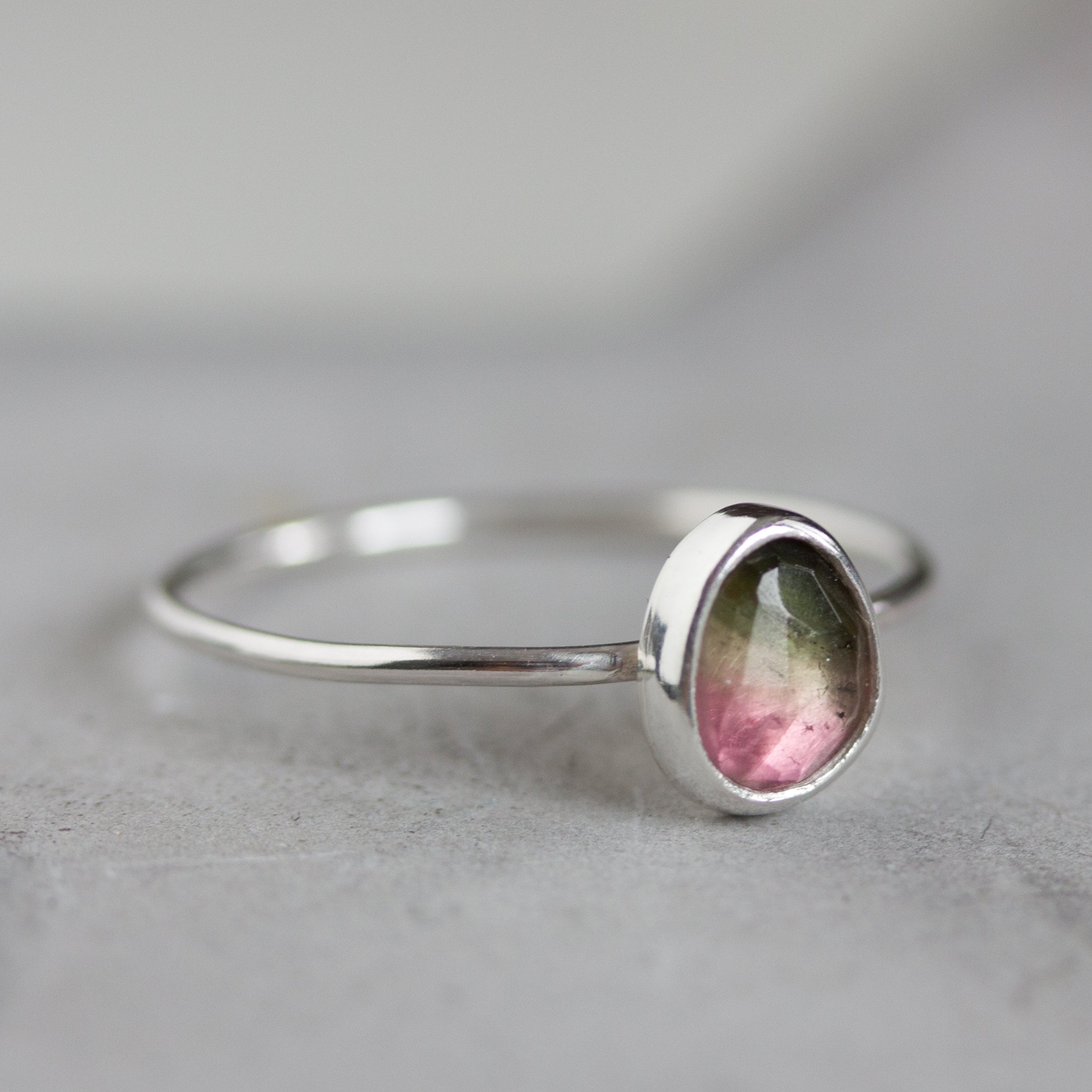 ❴ GEM KINGDOM ❵ bicolor mop ring Moonstone Ring - Rainbow Moonstone Ring With Thick Chunky