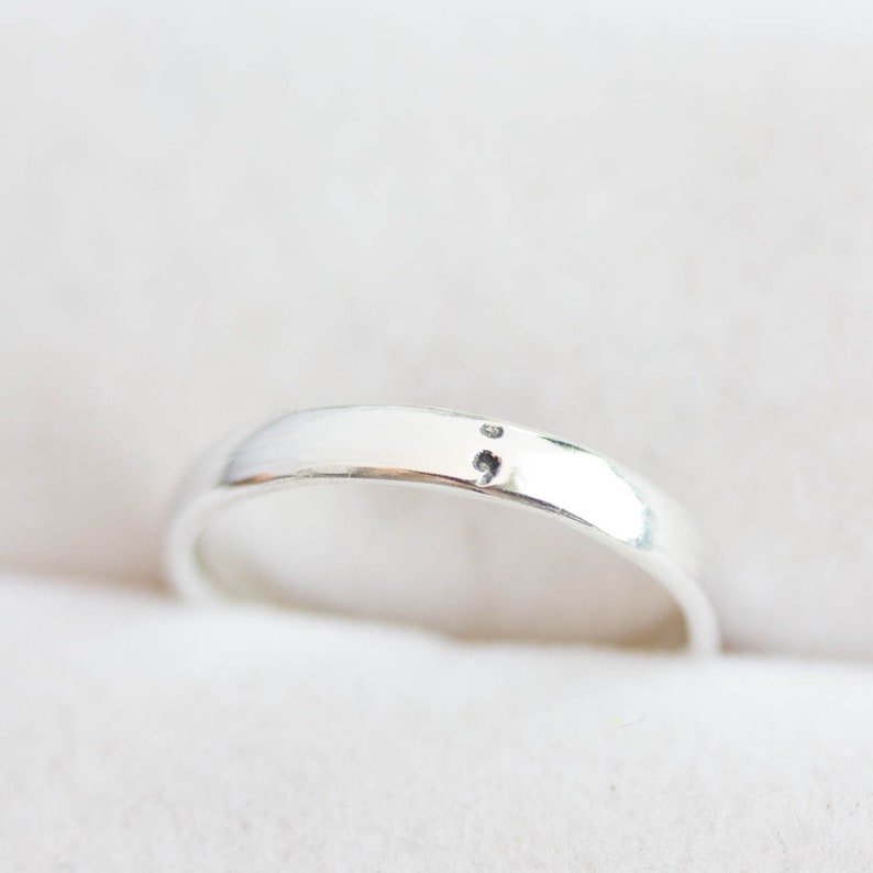 3mm wide Semicolon ring comfortable fit