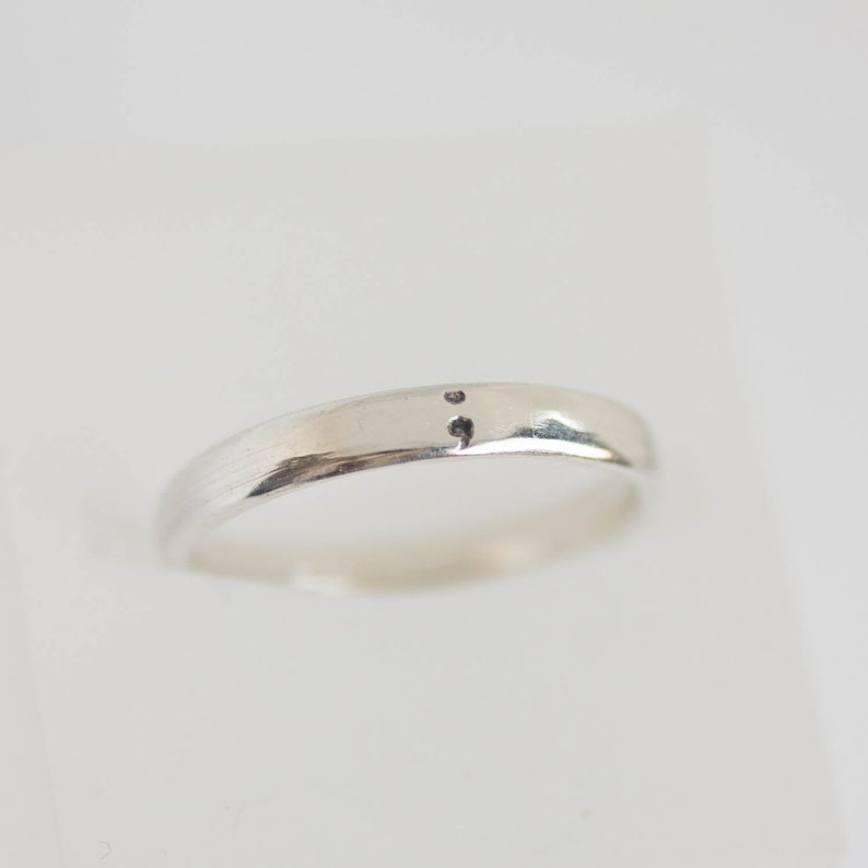 3mm wide Semicolon ring comfortable fit