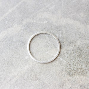 Simple square stackable ring - sterling silver or 9k gold