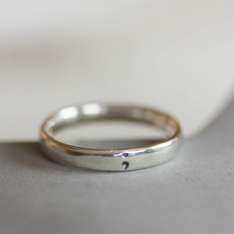 3mm wide Semicolon ring comfortable fit