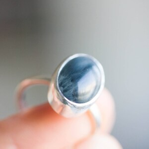 Tourmaline included Quarts ring, Sterling Silver, One of a kind