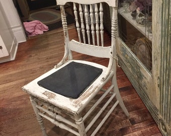 Wooden Press Back Chair  : Great Savings & Free Delivery / Collection On Many Items.