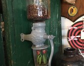 Antique Late 1800 39 s Early 1900 39 s Arcade Mfg Co. Crystal Wall Mount Coffee Grinder Number 3