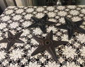 Cast Iron Building Star Architectural Anchor Plate 9 Western Salvage Decor, listing is for one only
