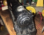 American Flier Wind Up Train Engine Very Cool, Very Old, Perfect For Desk Top Paperweight, Smoke Stack Will Hold Pen
