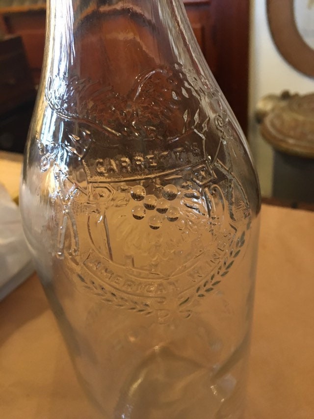 Antique Large Wine Bottle Approx 1 Gallon Garrett & Co. INC. Etsy