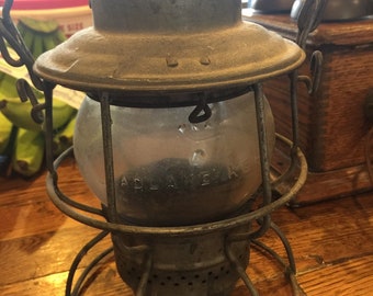 Antique Railroad Adlake Kero 434 Hand Lantern Train Lamp, Canada