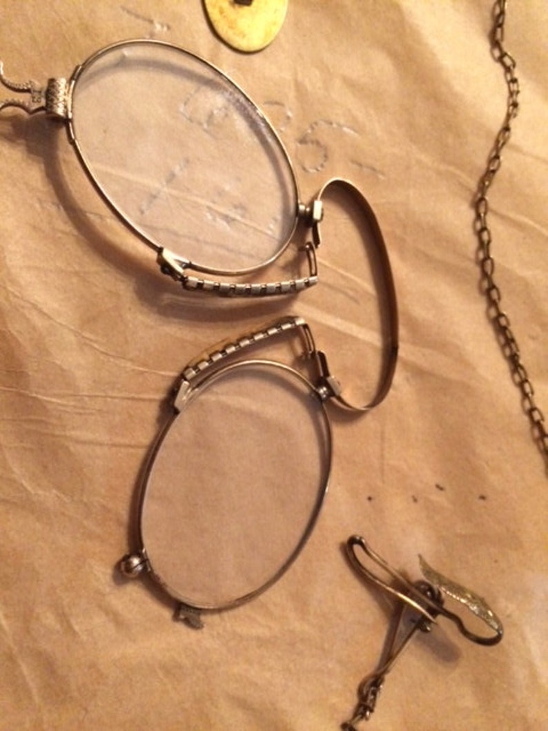 Vintage Gold Opera Glasses Quizzing Glass Spectacles Approx Etsy