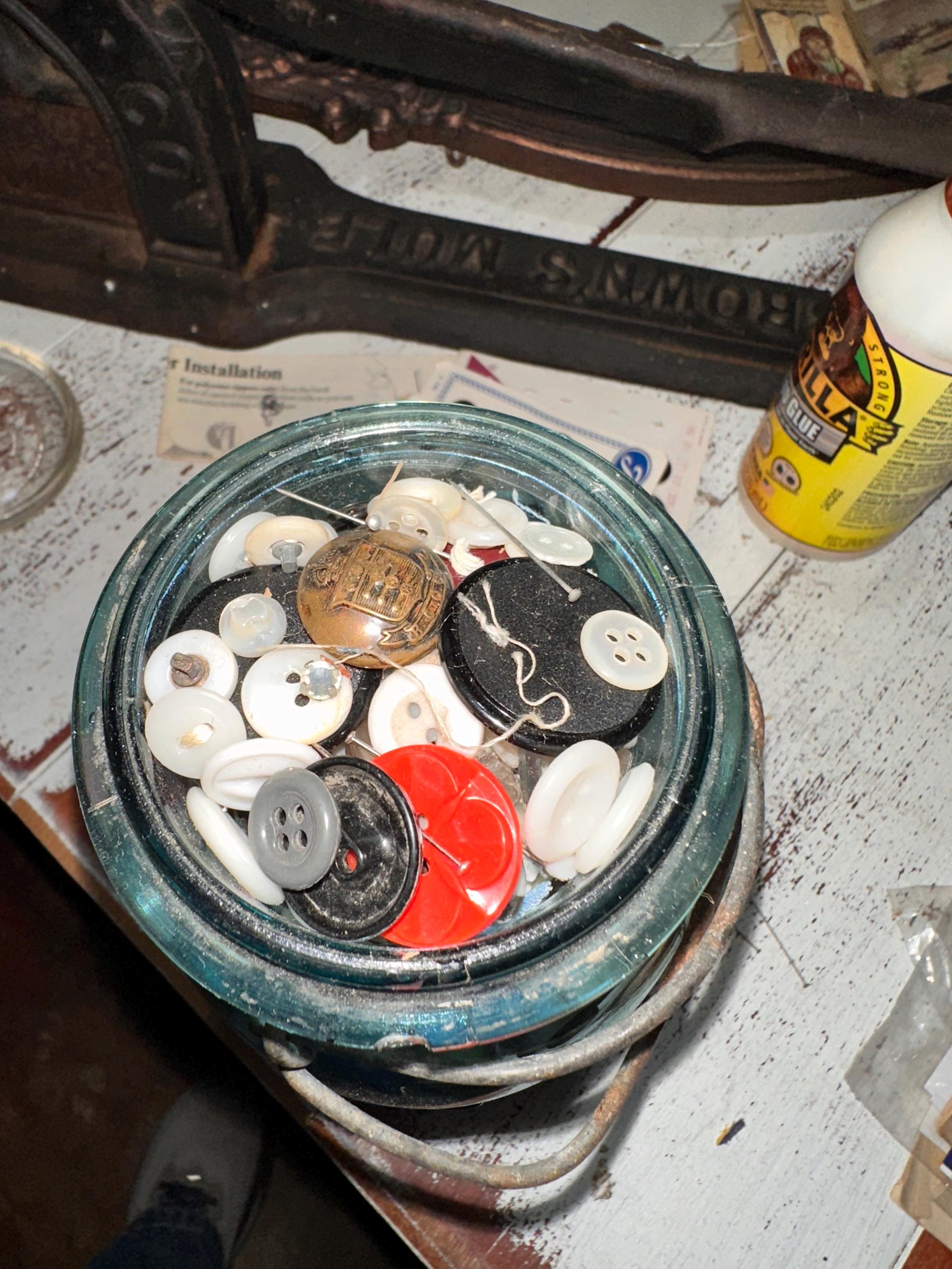 Button Collection Full of Various Vintage Buttons, Listing is for One ...