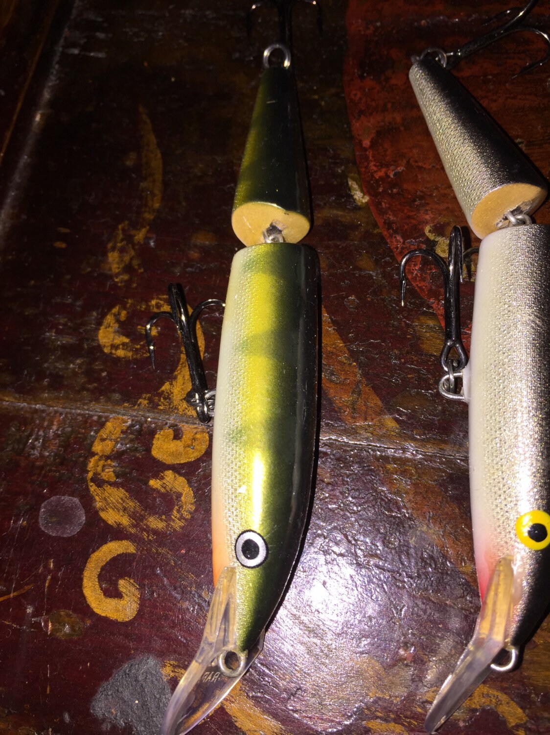 Set of 6 Antique/vintage Fishing Lures, Tackle, Gear