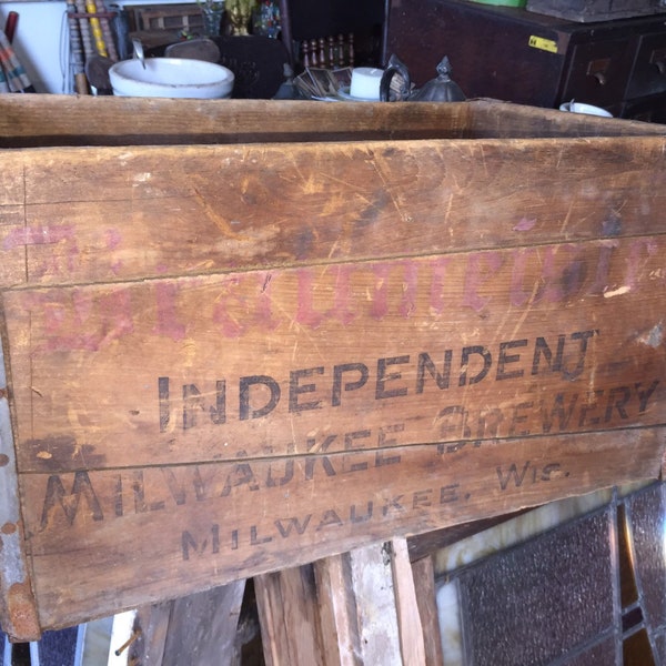 Wooden Beer Case Etsy