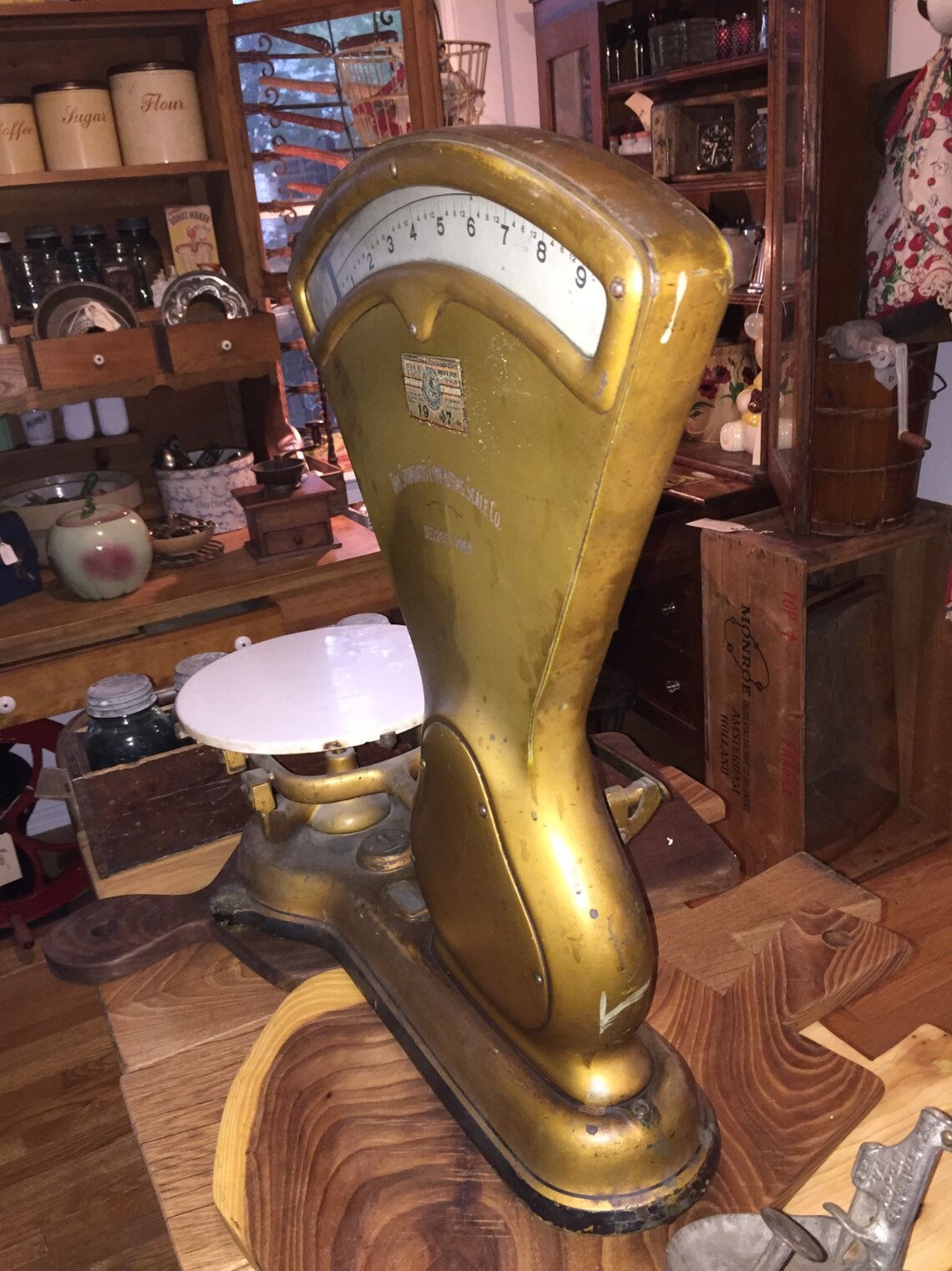 The standard computing scale co antique vintage scale 10 lb etsy