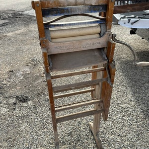 Antique Montgomery Wards Co. Folding Bench Washer Wringer - Etsy