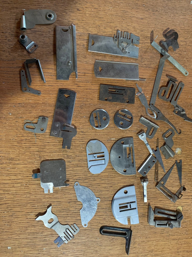 Vintage Treadle Sewing Machine Accessory Kit Parts Sold Etsy