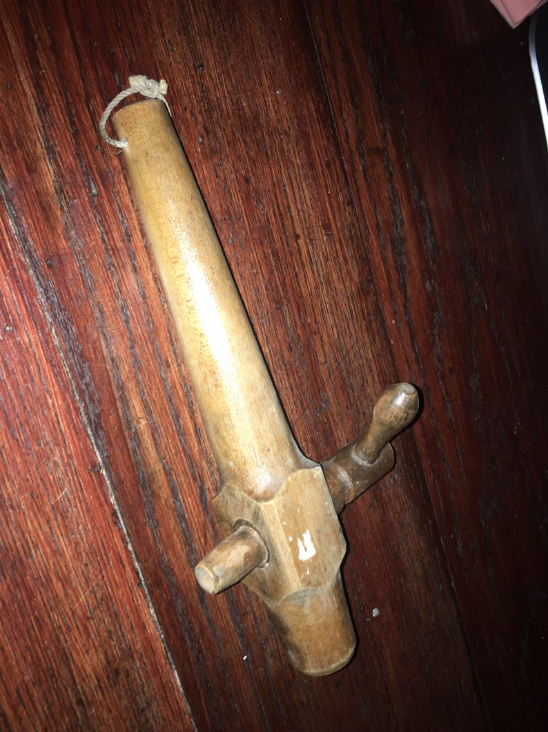 Antique Wood Beer Keg Whiskey Barrel Tap Spigot Valve Faucet Etsy