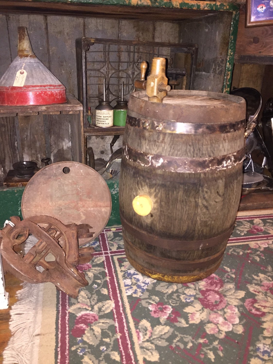 Primitive WOODEN BARREL from 1800's With Spout Hole Etsy