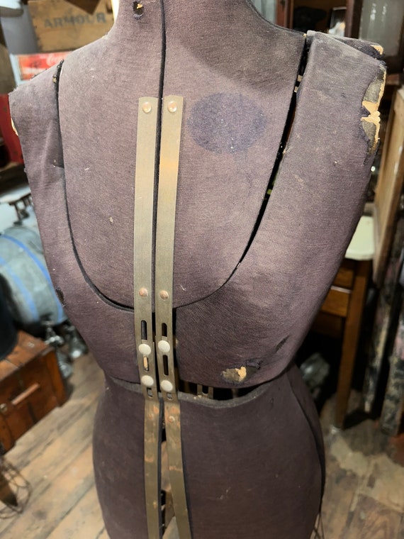 Antique Victorian Early 1900s Dress Form Mannequin, 6… - Gem