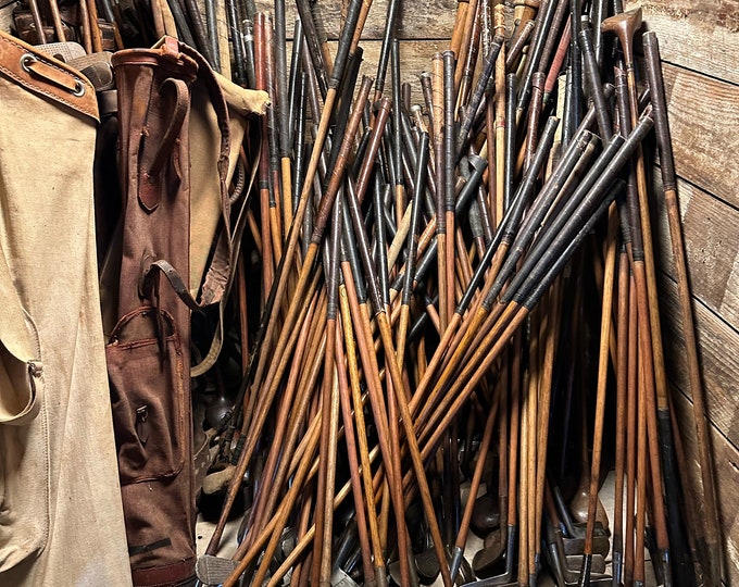 Vintage Wood  Shaft Golf Clubs, Mix of Different ones to pick from, listing is for one only