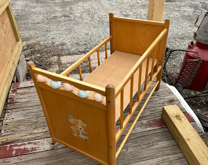 Vintage Baby Doll Crib / Bed, Disassembled for Shipping, Approximately