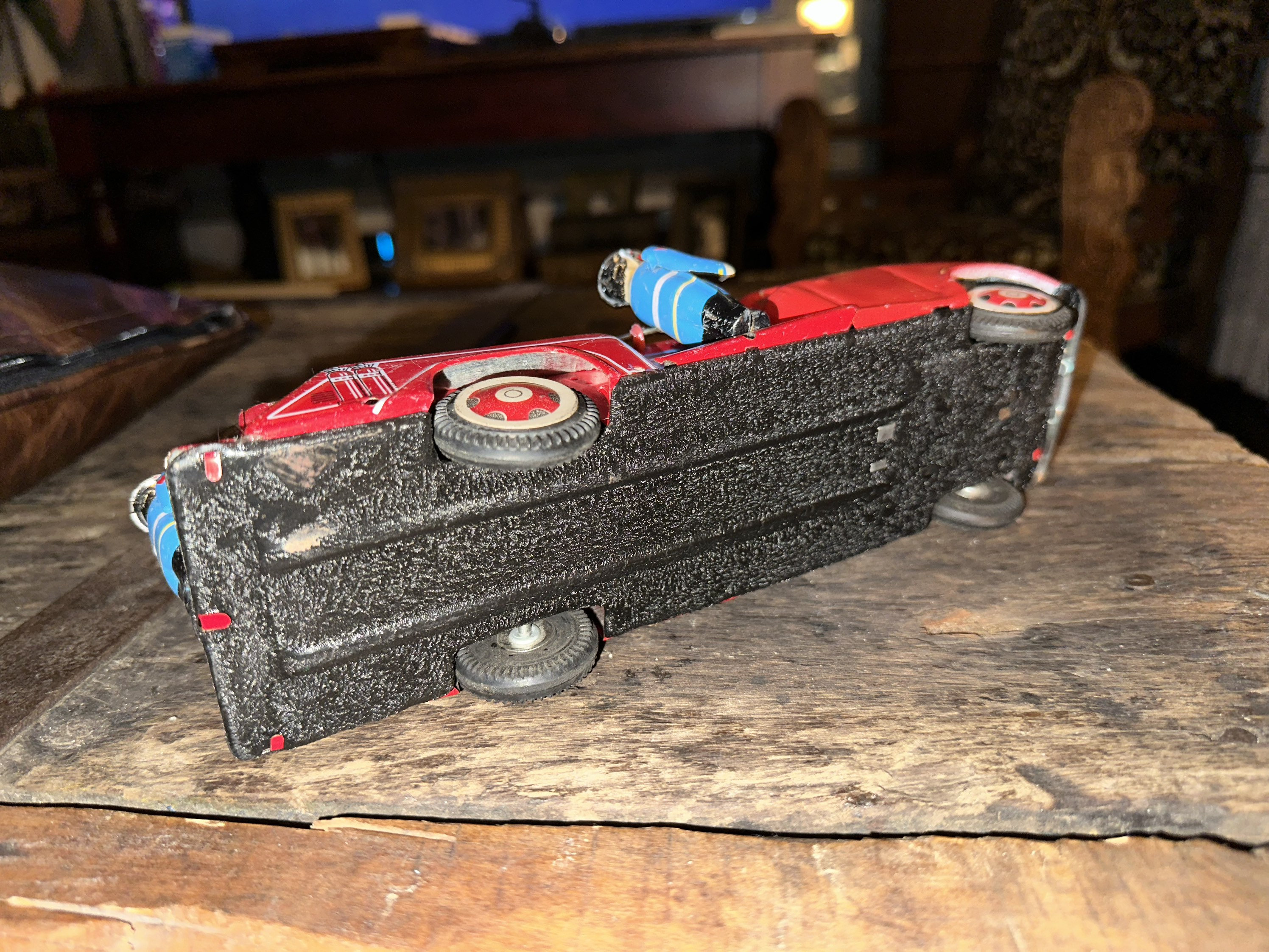 Vintage 1960's Tonka TFD Red Aerial Ladder Fire Truck Ladder