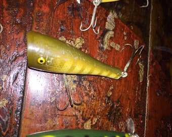 Set of 6 Antique/vintage Fishing Lures, Tackle, Gear