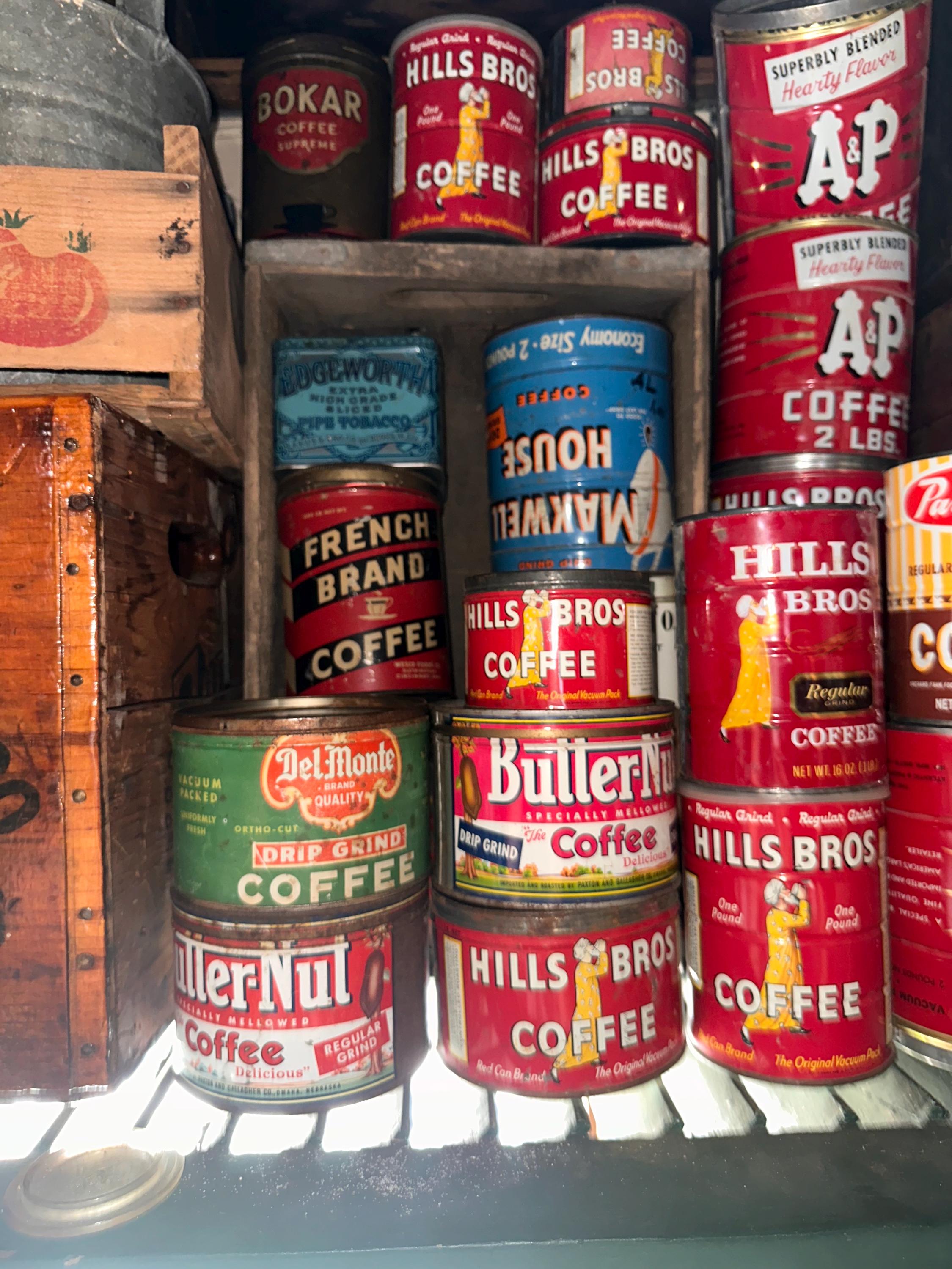 USA コーヒー缶3個☆Vintage／アメリカ／Tin缶／当時物／Coffee 1910