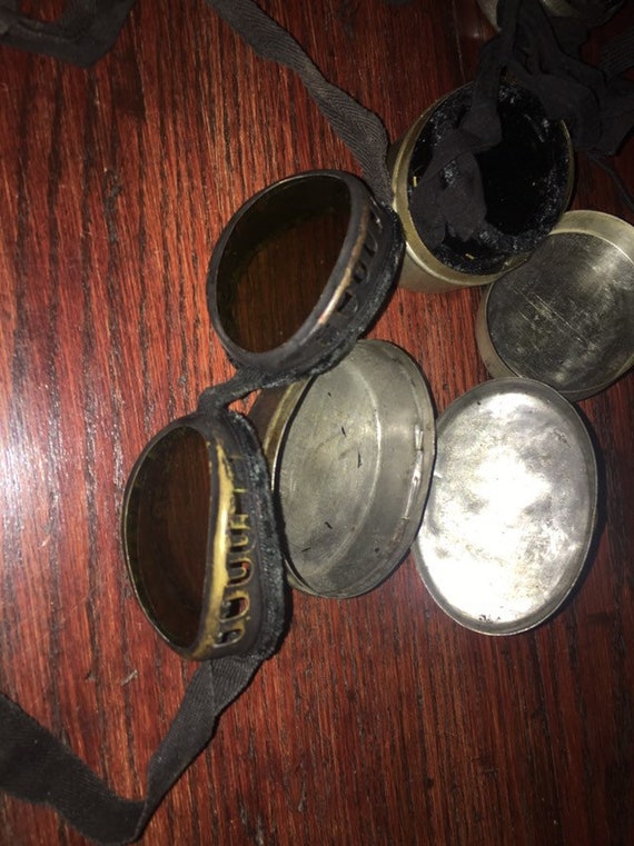 Military Goggles with Tin Container, FAEC Chiasso