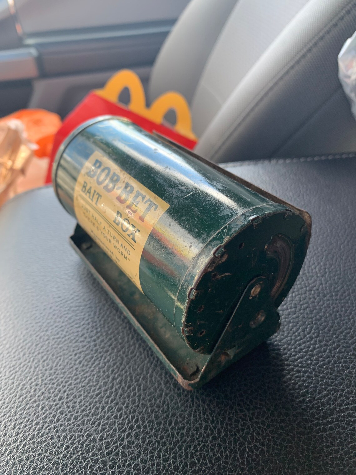 Vintage Belt Bait Holder Metal Worms Fishing Bait Listing Etsy