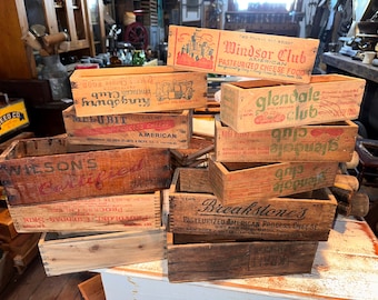 Antique Cheese Wood Box, listing is for one only