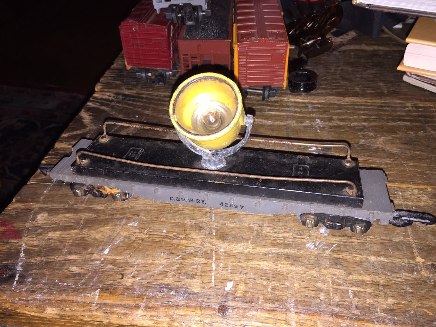 Vintage American Flier Spotlight Car, Made By The Ac Gilbert Co