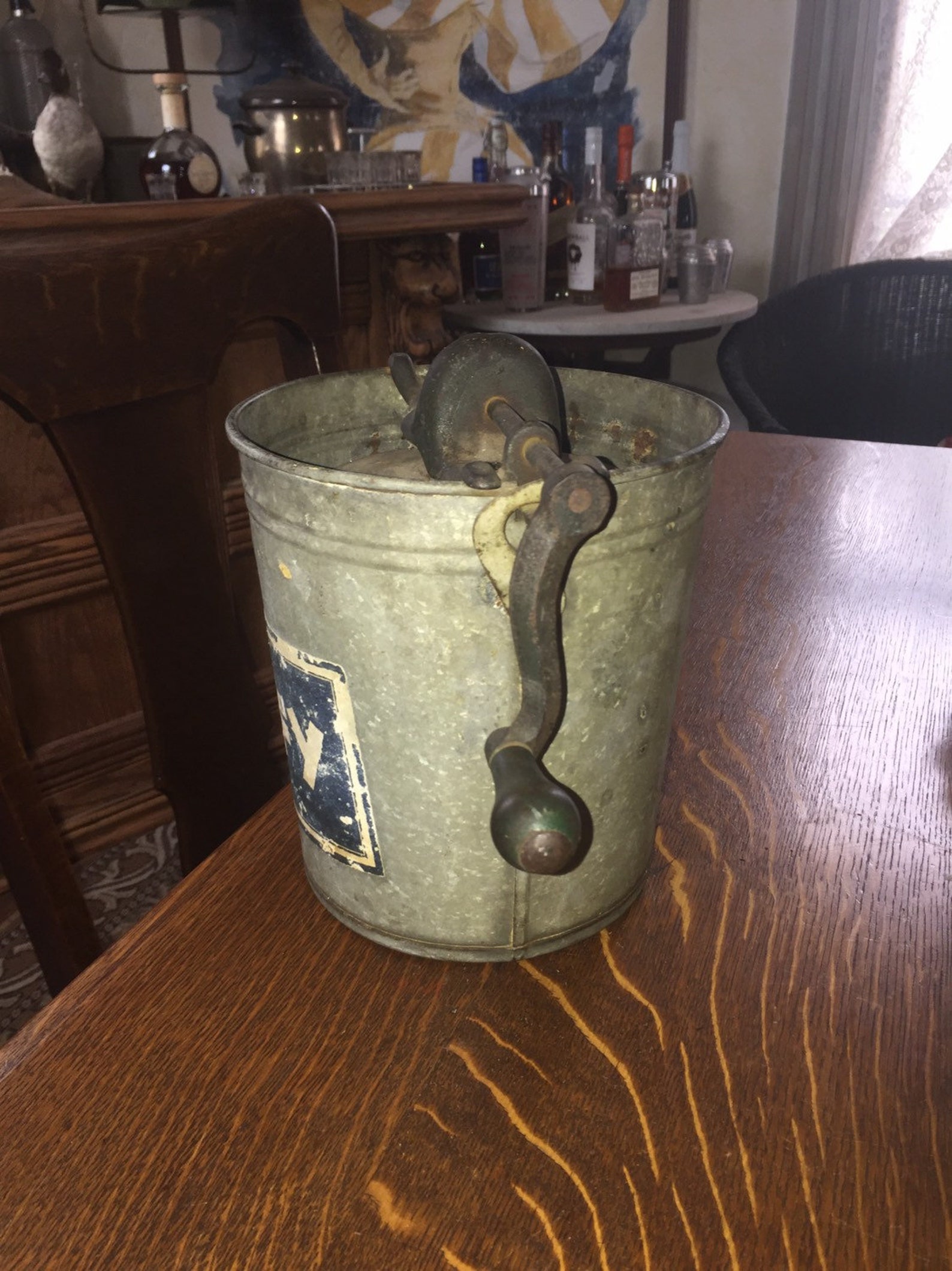 Antique Jiffy 2 Quart Hand Crank Ice Cream Maker Etsy