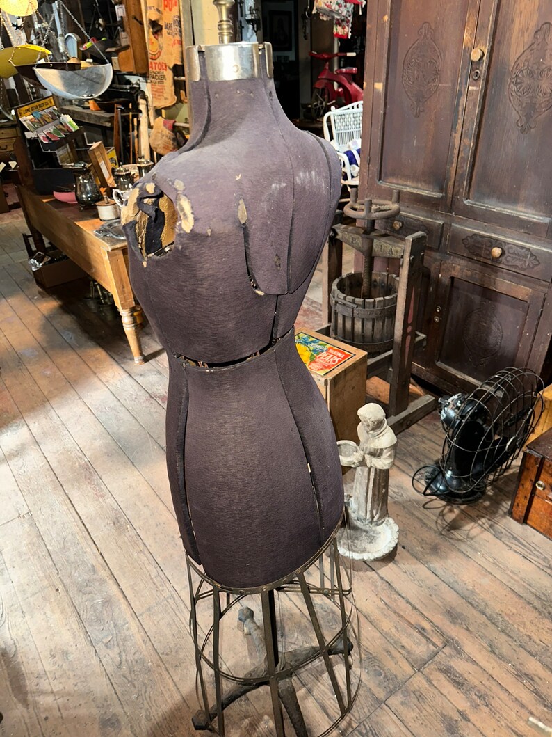 Antique Victorian Early 1900s Dress Form Mannequin, 6' Height ...