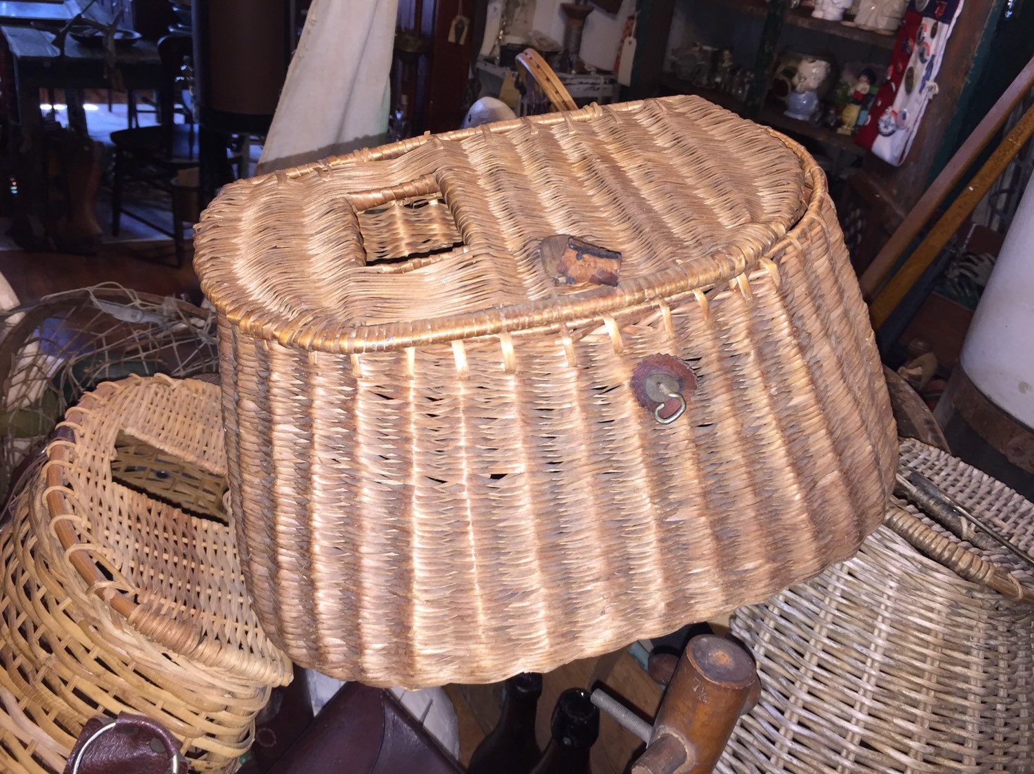 Kreel Fishing Basket, Great for Decoration or Actual Use, Measures Approx  14 Wide, 8 Deep, 9 High, Kreel Basket Only -  Hong Kong