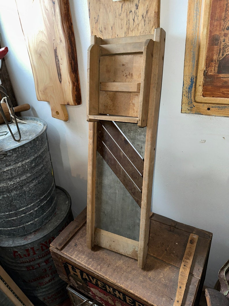 Primitive Antique Wooden CABBAGE SLICER Kitchen Cutting Board Etsy