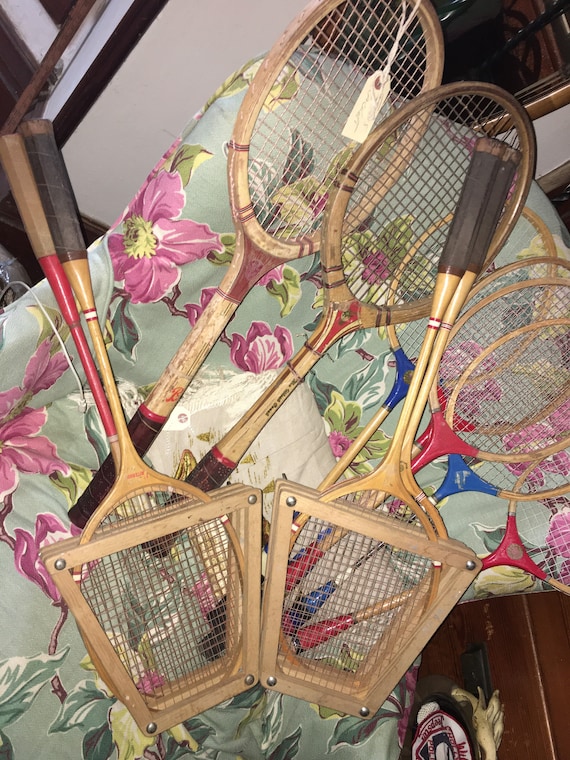 Paire de Raquettes de Badminton Vintage, vers 1970