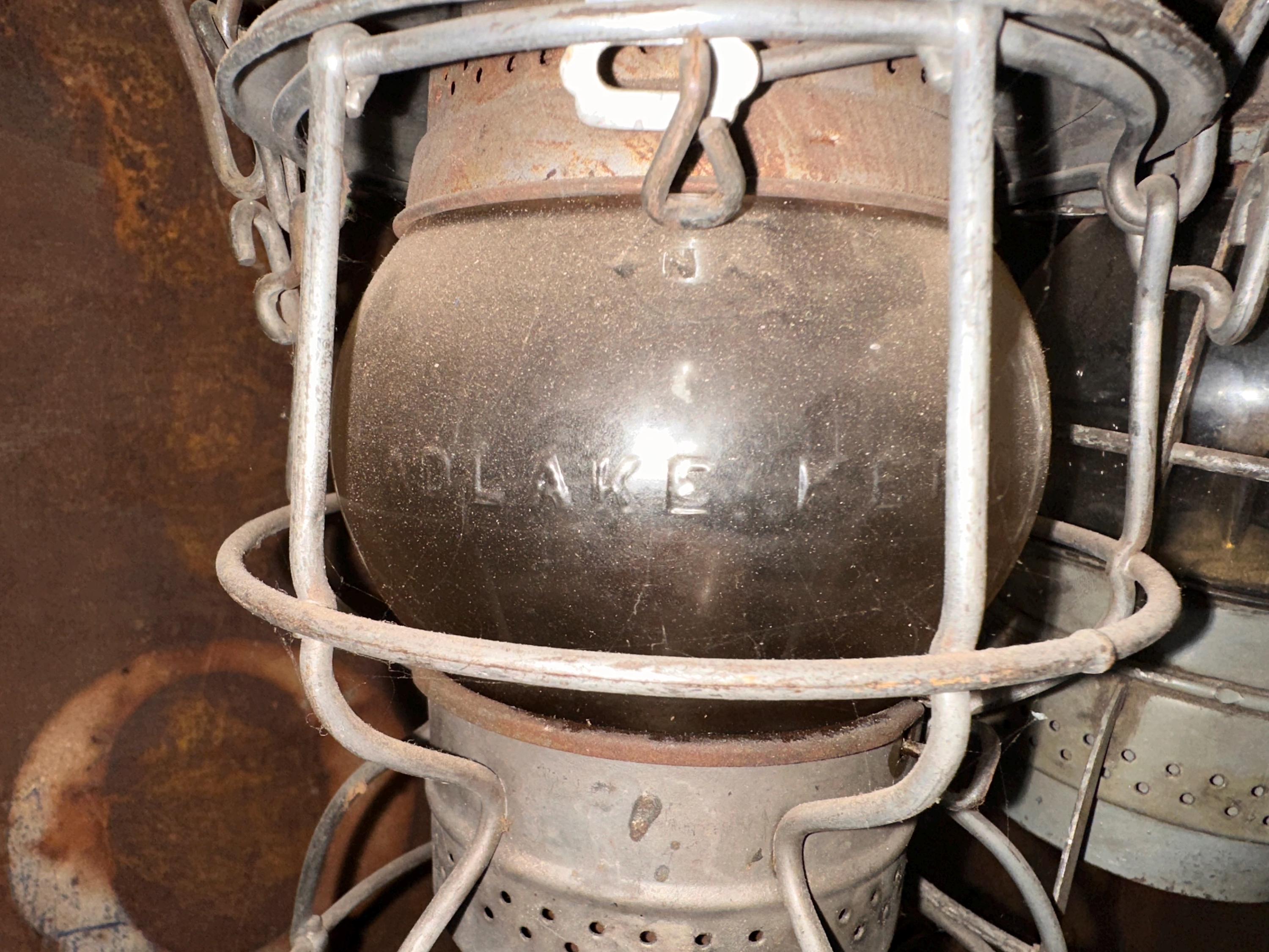 Antique Railroad Adlake Kero 434 Hand Lantern Train Lamp, Canada