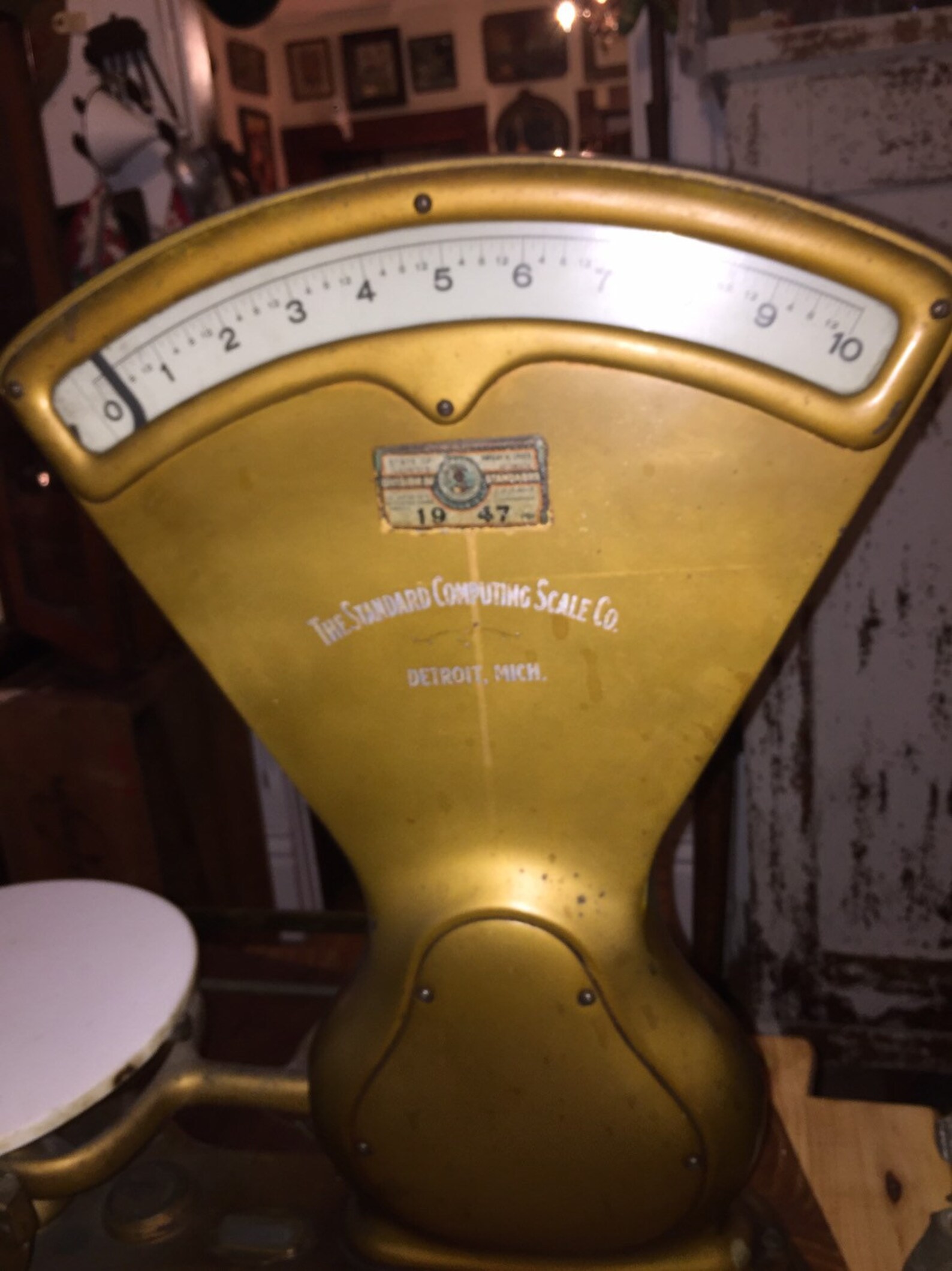 The standard computing scale co antique vintage scale 10 lb original