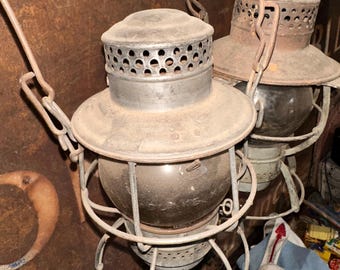 Antique Railroad Adlake Kero 434 Hand Lantern Train Lamp, Canada