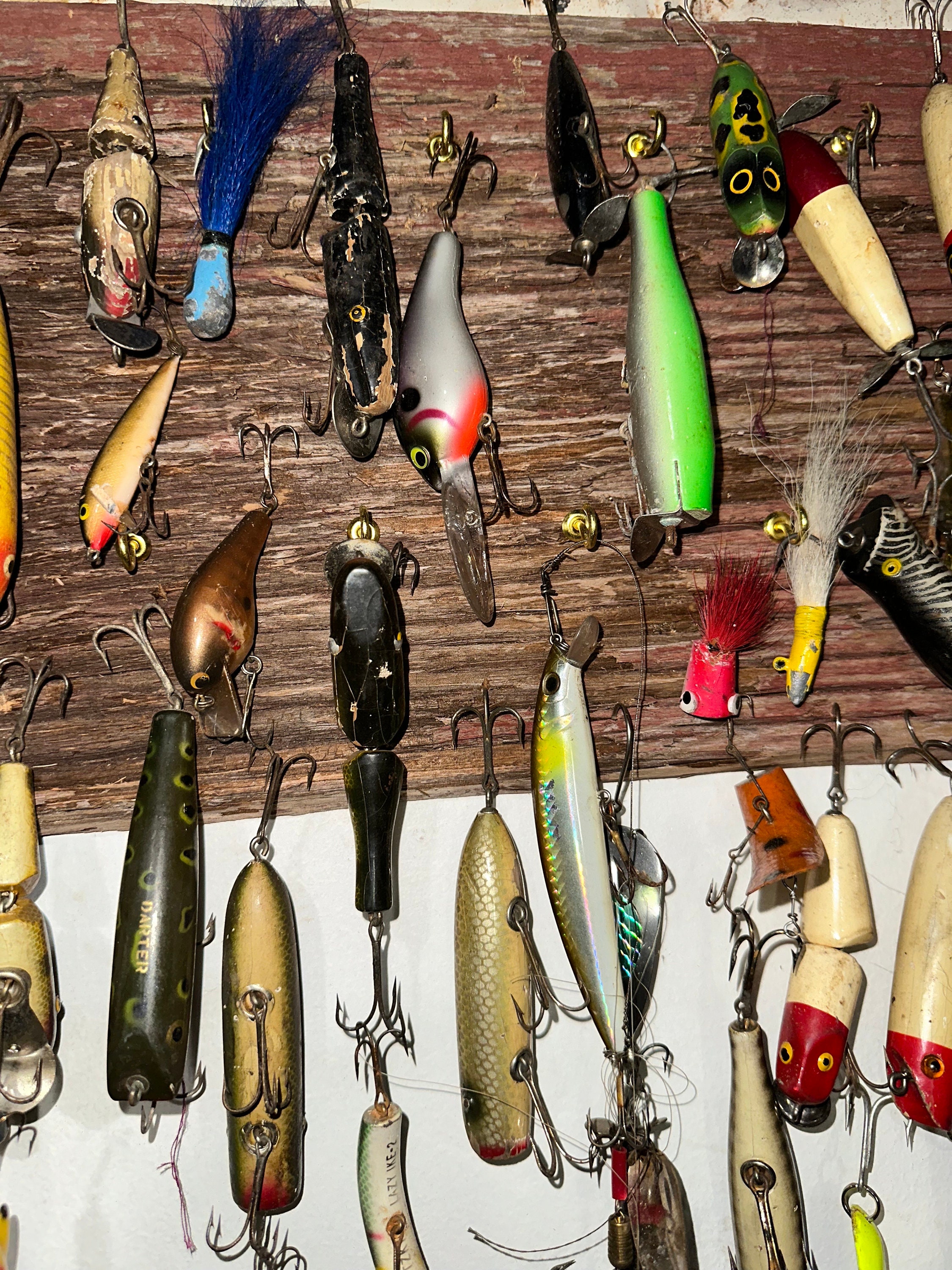 Set of 6 Antique/vintage Fishing Lures, Tackle, Gear, Freshwater, Saltwater,  Fishing, Folk Art, Handmade, Bait, Listing is for Set of Six -  Ireland